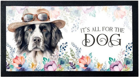 Produktbild von Cadouri Napfunterlage LANDSEER Schmutzmatte für Hunde