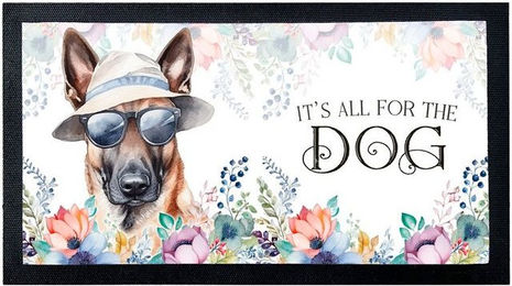 Produktbild von Cadouri Napfunterlage MALINOIS aus Polyester mit rutschfester Gummirückseite