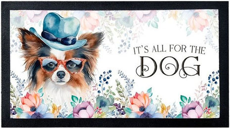 Produktbild von Cadouri Napfunterlage PAPILLON aus Polyester mit rutschfester Gummirückseite