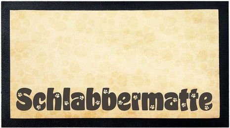 Produktbild von Cadouri Napfunterlage Schlabbermatte aus Polyester mit rutschfester Gummirückseite