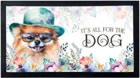 Produktbild von Cadouri Napfunterlage ZWERGSPITZ aus Polyester mit rutschfester Gummirückseite