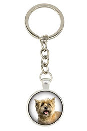 Cairn Terrier Schlüsselanhänger aus Metall mit eigenem Foto – Bild 1 von 5