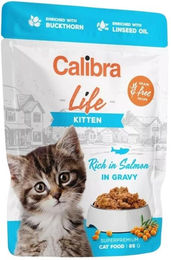 Produktbild von CALIBRA Cat Life Pouch Kitten Salmon in gravy 85 g Lachs in Soße für Kätzchen
