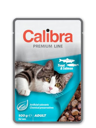 Produktbild von CALIBRA Cat Premium Line Adult Trout&amp;Salmon 100 g mit Forelle und Lachs für Katzen