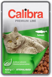 Produktbild von CALIBRA Cat Premium Line Sterilised Lachs - 100 g
