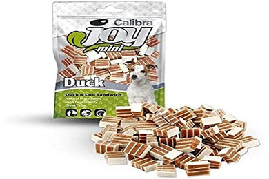 Produktbild von CALIBRA Dog Joy Mini Duck&amp;Cod Sandwich 70 g kleine Sandwiches mit Ente und Kabeljau