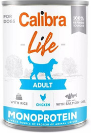 Produktbild von CALIBRA Dog Life Adult Chicken with Rice 400 g mit Hühnchen und Reis
