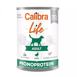 Produktbild von CALIBRA Dog Life Adult Duck with Rice 400 g mit Ente und Reis