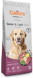 Produktbild von CALIBRA Dog Premium Senior Light All Breeds Beef 12kg monoproteinisches Futter mit Rind für ältere Hunde oder Hunde mit Übergewicht