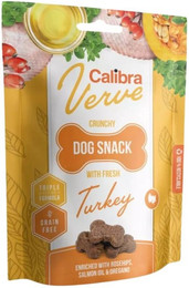 Produktbild von CALIBRA Dog Verve Crunchy Snack Fresh Turkey 150 g Snacks mit Truthahn getreidefrei