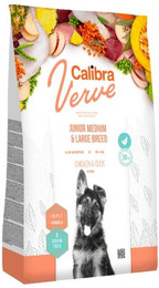 Produktbild von CALIBRA Dog Verve GF Junior Medium Large Huhn & Ente - 12 kg