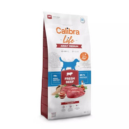 Produktbild von Calibra Life Adult Medium Breed mit frischem Rind - 2 x 12 kg