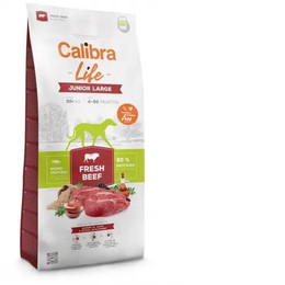 Produktbild von Calibra Life Junior Large Breed mit frischem Rind - 12 kg