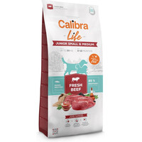 Produktbild von Calibra Life Junior Small & Medium Breed mit frischem Rind - 12 kg