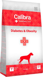 Produktbild von Calibra Veterinary Diet Dog Diabetes & Obesity Geflügel - 2 x 12 kg