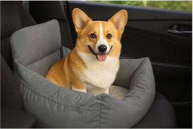 Produktbild von CALIYO Hunde-Autositz Hundesitz, Autositz für Hunde, Haustier-Autositz, hochwertigem Oxford-Tuch und Polypropylen-Gewebe, geeignet für alle Arten von Autos, multifunktionales Hundebett
