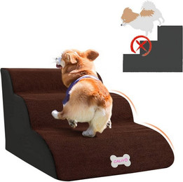 Produktbild von CALIYO Hunderampe Hundetreppe 3 Schichten