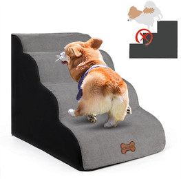 Produktbild von CALIYO Hunderampe Hundetreppe 3 Schichten Haustiertreppe