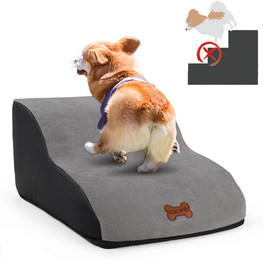 Produktbild von CALIYO Hunderampe Hundetreppe 3 Schichten Haustiertreppe
