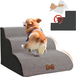 Produktbild von CALIYO Hundetreppe 3-stufig für kleine Hunde und Katzen