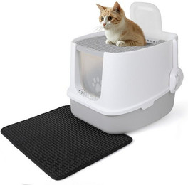 Produktbild von CALIYO Katzentoilette mit Deckel, Schaufel und Aktivkohlefilter