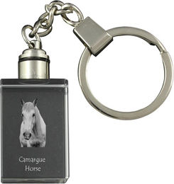 Produktbild von Camargue Horse - Crystal pendant with photo of a horse, illuminated pendant, unique gift by Art-Dog brand transparent