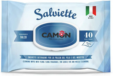 Produktbild von Camon Feuchttücher Fellpflege Hund & Katze 40 Stück - Talk