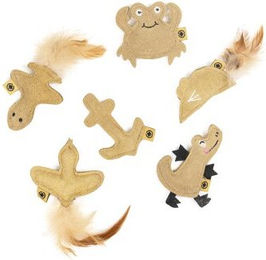 Produktbild von Canadian Cat Company 6er Set Catnip Lederkissen