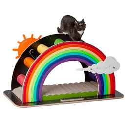 Produktbild von Canadian Cat Company Design-Kratzmöbel Rainbow bunt