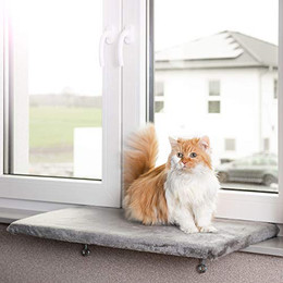 Produktbild von Canadian Cat Company Katzen-Hängematte Snuggly Place, hellgrau