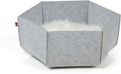 Produktbild von Canadian Cat Company Katzenbett AVA aus Filz, grau, 60x60x24 cm