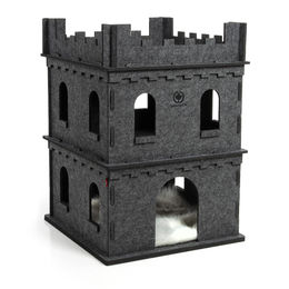 Produktbild von Canadian Cat Company Katzenburg Felty Fort aus Filz mit XXL Flauschkissen