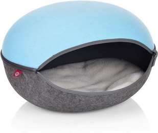 Produktbild von Canadian Cat Company Katzenhöhle Katzennest hellblau-anthrazit