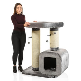 Produktbild von Canadian Cat Company Kratzbaum Milton grau