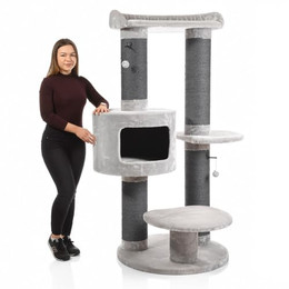 Produktbild von Canadian Cat Company Kratzbaum Sarnia grau