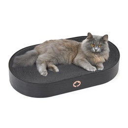Produktbild von Canadian Cat Company Kratzbrett Apollo Katzenbett aus Wellpappe Black Edition