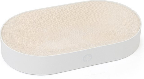 Produktbild von Canadian Cat Company Kratzbrett Apollo Katzenbett aus Wellpappe White Edition