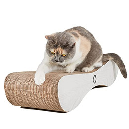 Produktbild von Canadian Cat Company Kratzbrett Satellite 2.0 hellgrau