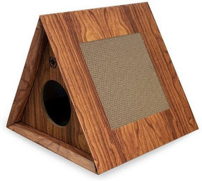 Produktbild von Canadian Cat Company Kratzpappe Triangle House walnuss