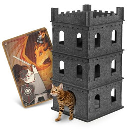Produktbild von CanadianCat Company Filzburg Felty Fort Katzenburg Set mit Kratzteppich Sir-Scratch-A-Lot