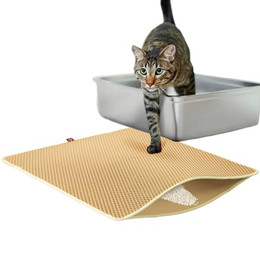 Produktbild von CanadianCat Company Katzenklo Matte groß XXL beige 80x65 cm