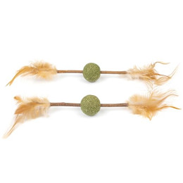 Produktbild von CanadianCat Company Katzenminze Kugel mit Matatabi Stick und Feder