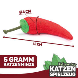 CanadianCat Company Katzenspielzeug Chilli-Peperoni mit Katzenminze – Bild 1 von 8