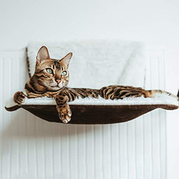 Produktbild von CanadianCat Company Liegemulde für Heizkörper Langhaarplüsch