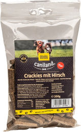 Produktbild von Caniland Crackies Hirsch Hundesnack - 3 x 200 g
