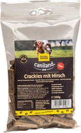 Produktbild von Caniland Crackies Hirsch Hundesnack - 6 x 200 g