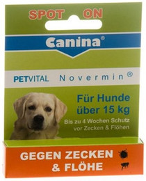 Produktbild von Canina Petvital Novermin Spot-On für Hunde über 15 kg - 4 ml