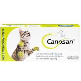 Produktbild von Canosan Kautabletten für Katzen mit Grünlippmuschel-Extrakt Gonex