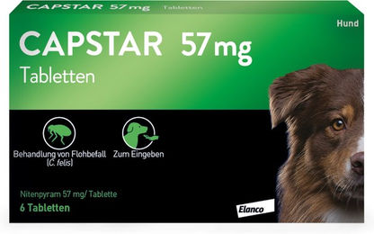 Produktbild von CAPSTAR 57 mg für große Hunde - 6 Stück