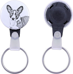 Produktbild von Cardigan Welsh Corgi - keychain with a dog portrait, pendant with the brand's own Art-Dog graphics